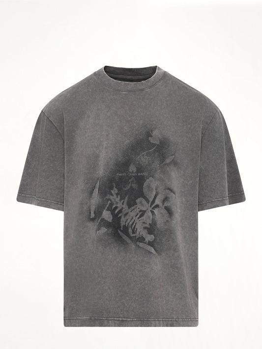 FENG CHEN WANG Spray Painted Plant T-Shirt (Grey)