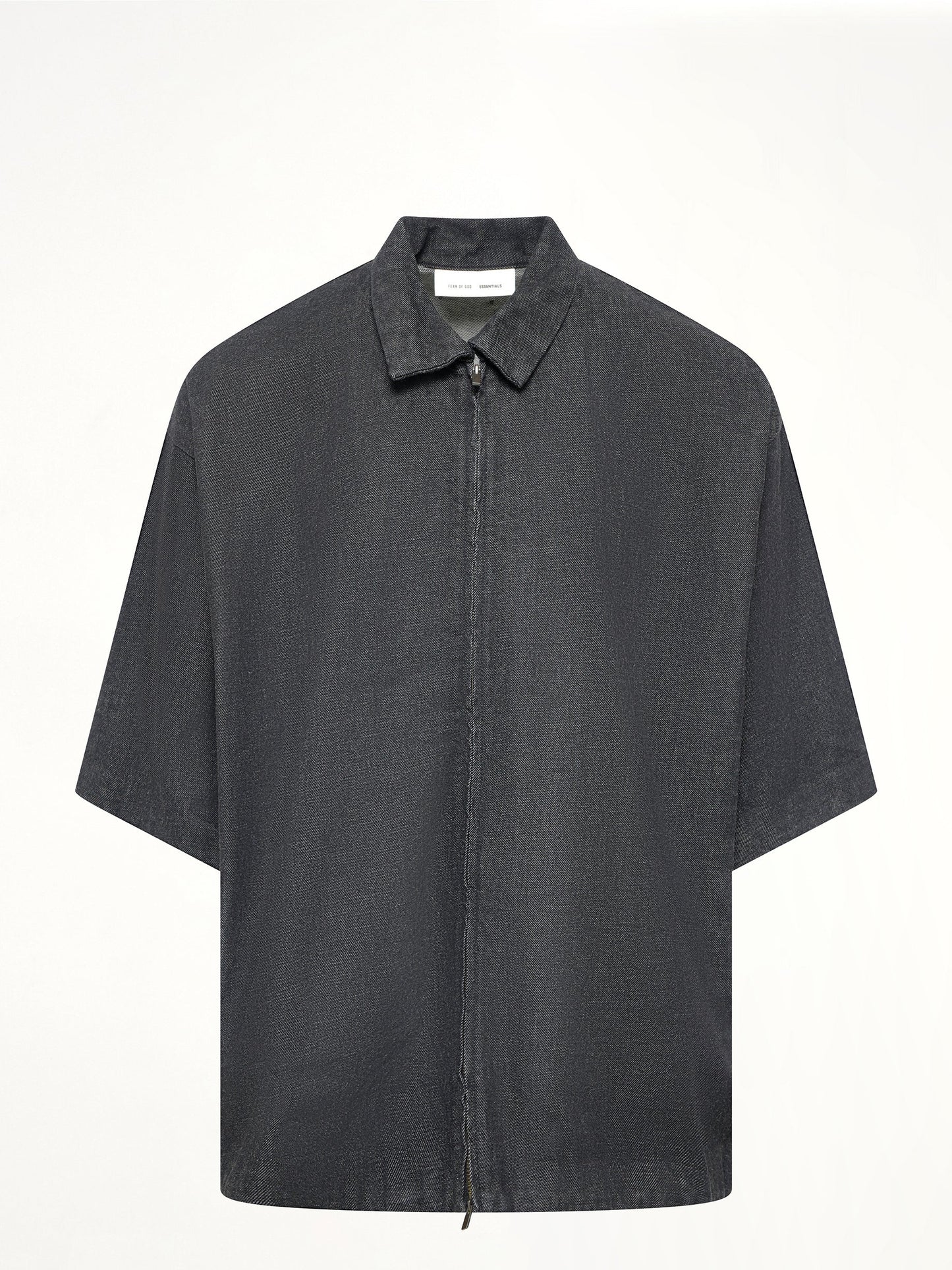FEAR OF GOD ESSENTIALS Full Zip Work Shirt (Black)