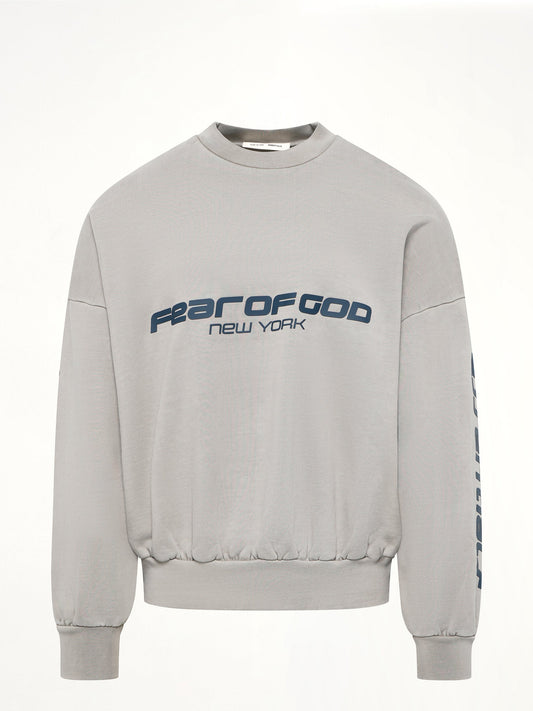 FEAR OF GOD ESSENTIALS Cropped Relaxed Sweatshirt (Smoke Grey)