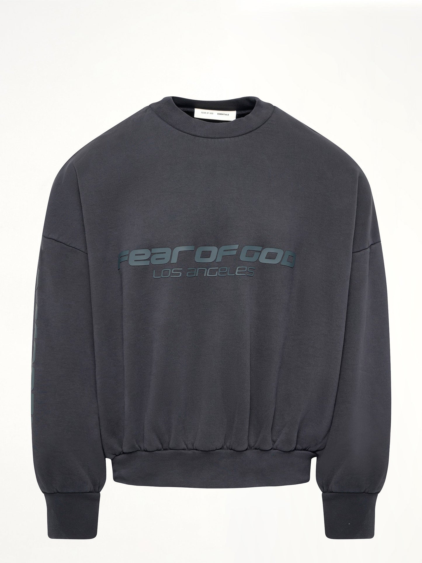 FEAR OF GOD ESSENTIALS Cropped Relaxed Sweatshirt (Black)