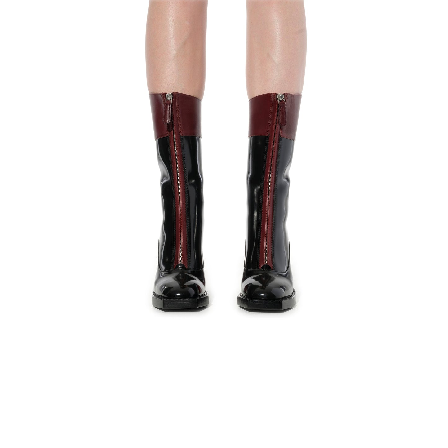 ALEXANDER MCQUEEN Leather Goya Boots (Black)