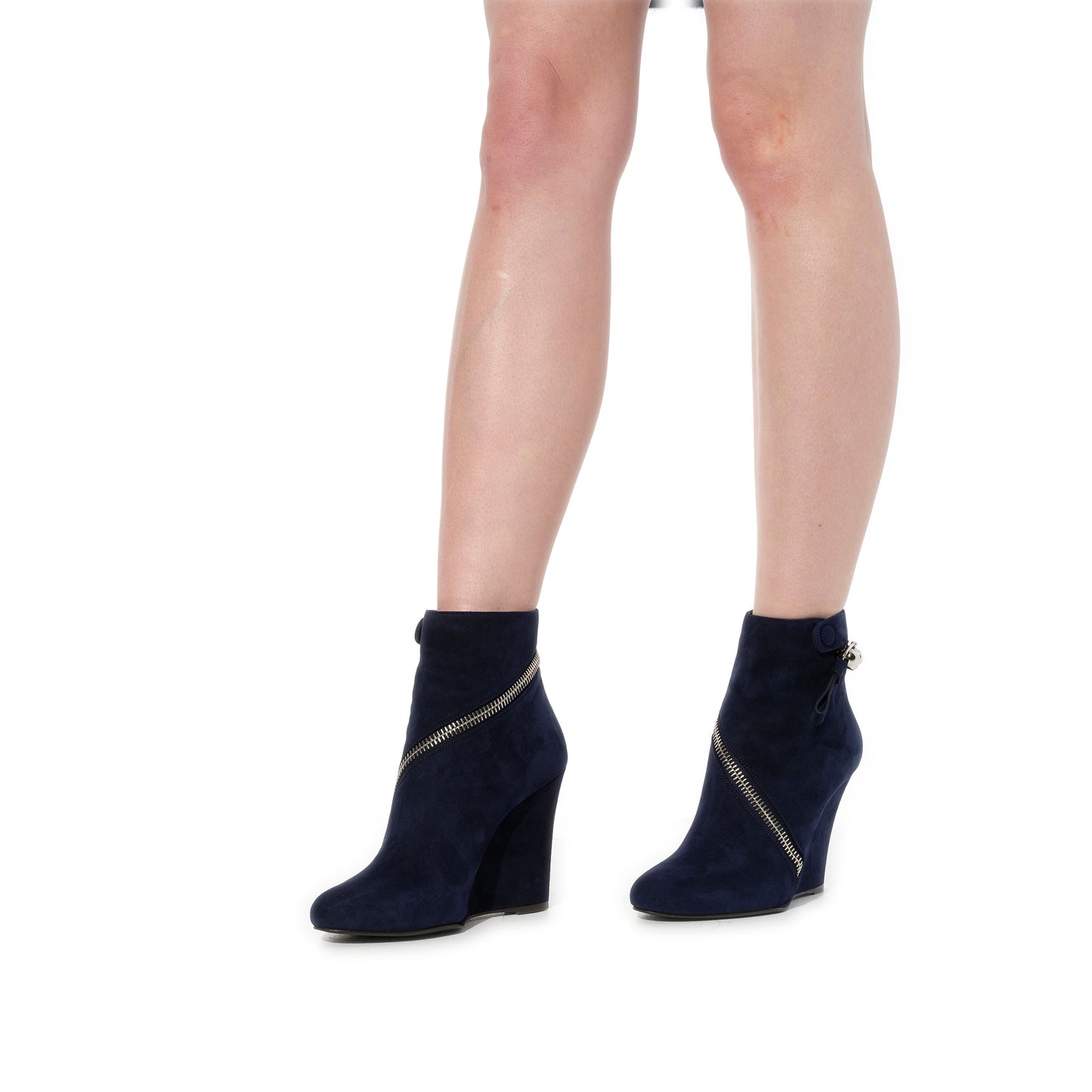 ALEXANDER MCQUEEN Low Ankle Boots (Navy)