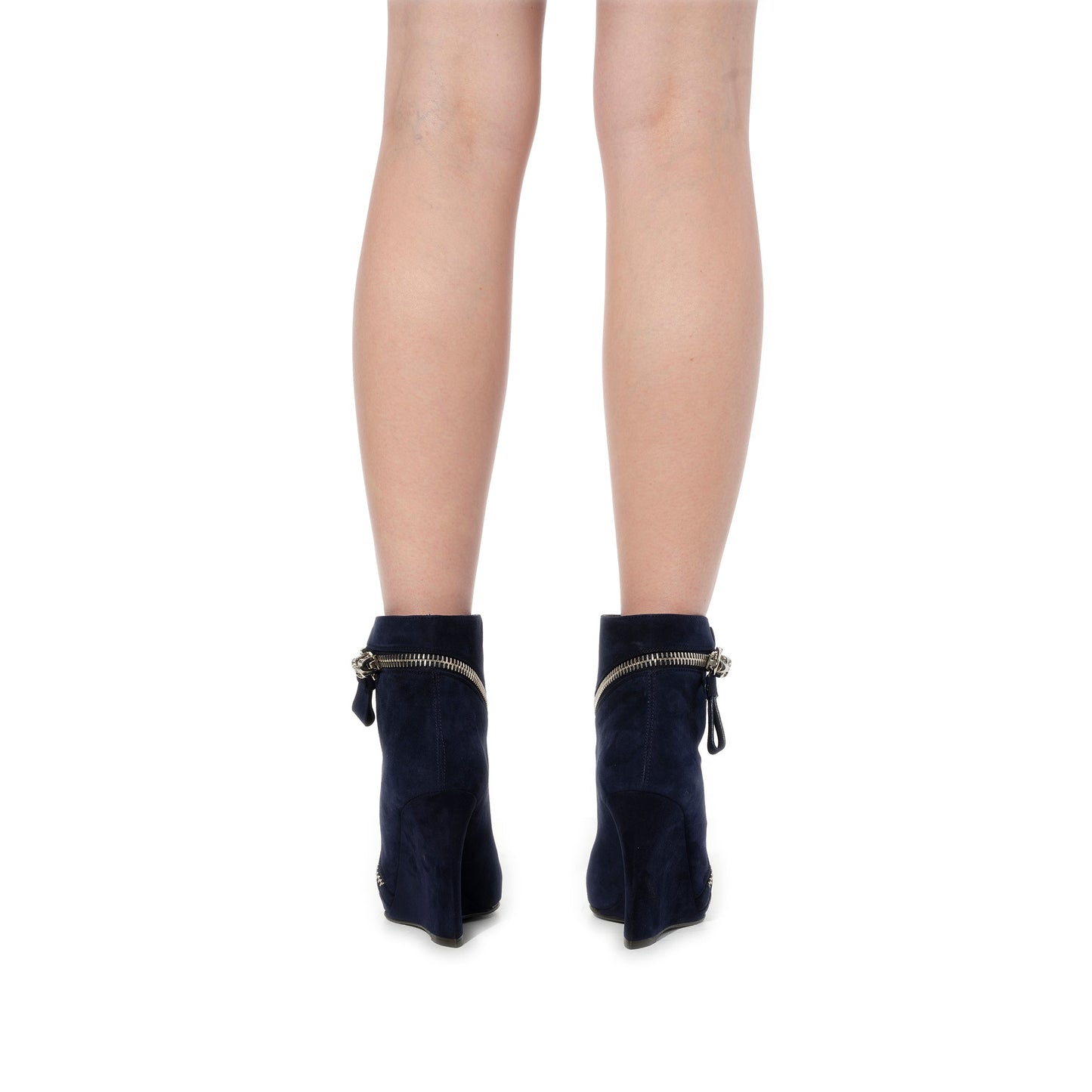 ALEXANDER MCQUEEN Low Ankle Boots (Navy)