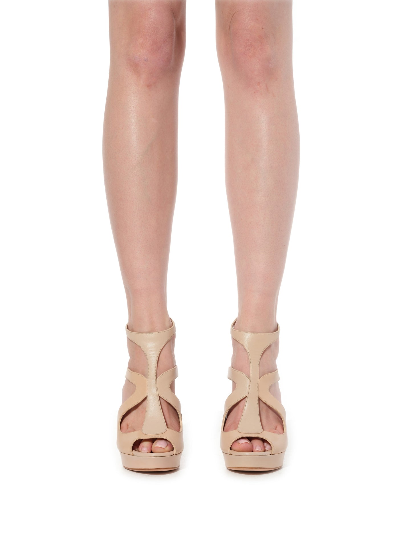 ALEXANDER MCQUEEN Leather Heels (Multicolour)