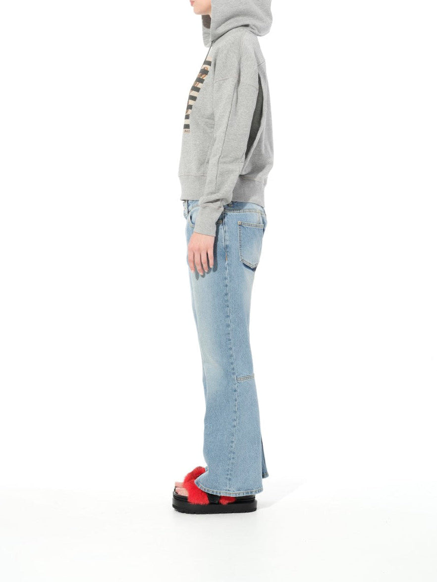 ALEXANDER MCQUEEN Faded Denim Pant (Denim)