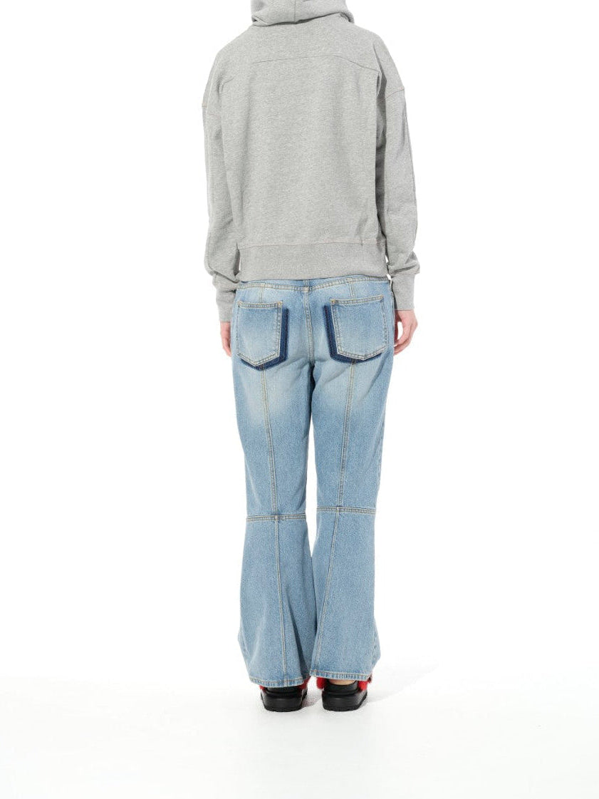 ALEXANDER MCQUEEN Faded Denim Pant (Denim)
