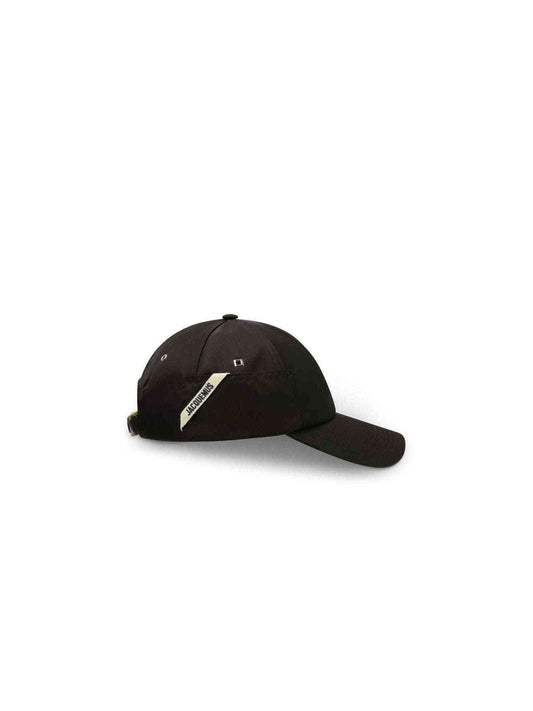 JACQUEMUS La Casquette Ovalie Cap (Black)
