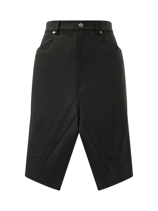 RICK OWENS Slivered Skirt (Black)