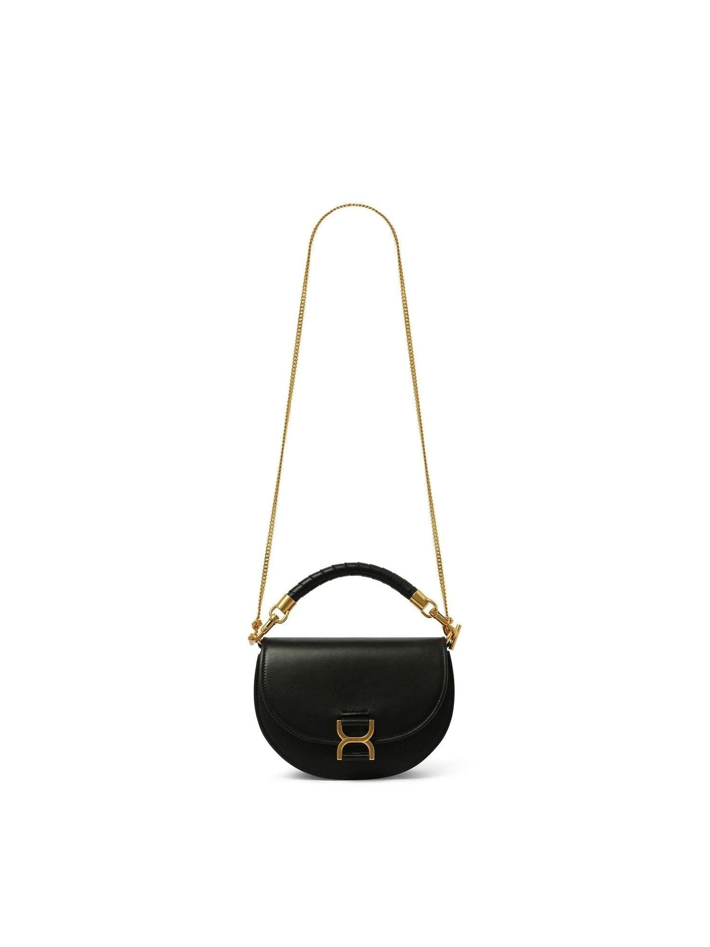 Image of Bags. Productname: CHLOE Marcie Leather Crossbody Bag in Black colour by brand - CHLOE