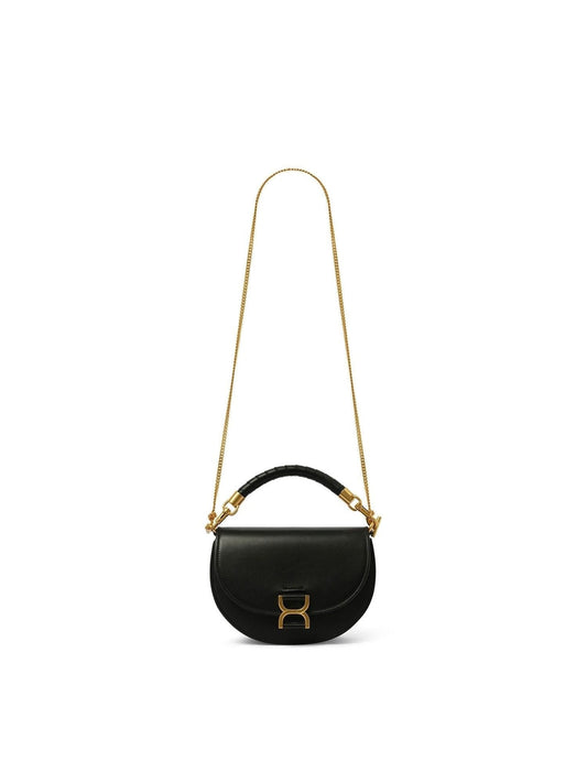 Image of Bags. Productname: CHLOE Marcie Leather Crossbody Bag in Black colour by brand - CHLOE