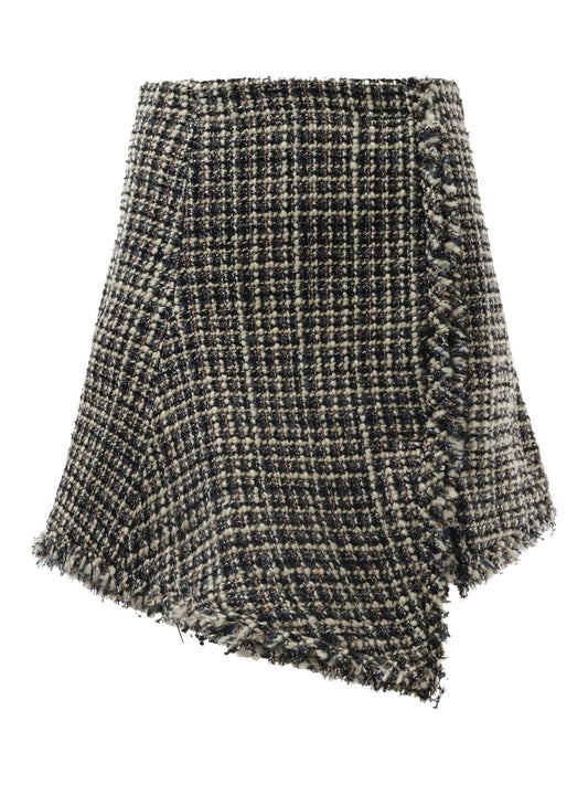SACAI Tweed Skirt (White)