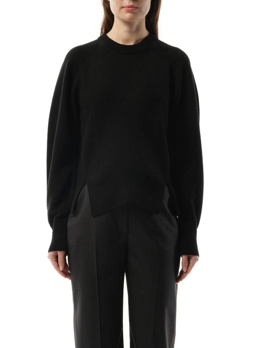Image of Lingerie. Productname: ALEXANDER MCQUEEN Chevron Corset Jumper in Black colour by brand - ALEXANDER MCQUEEN