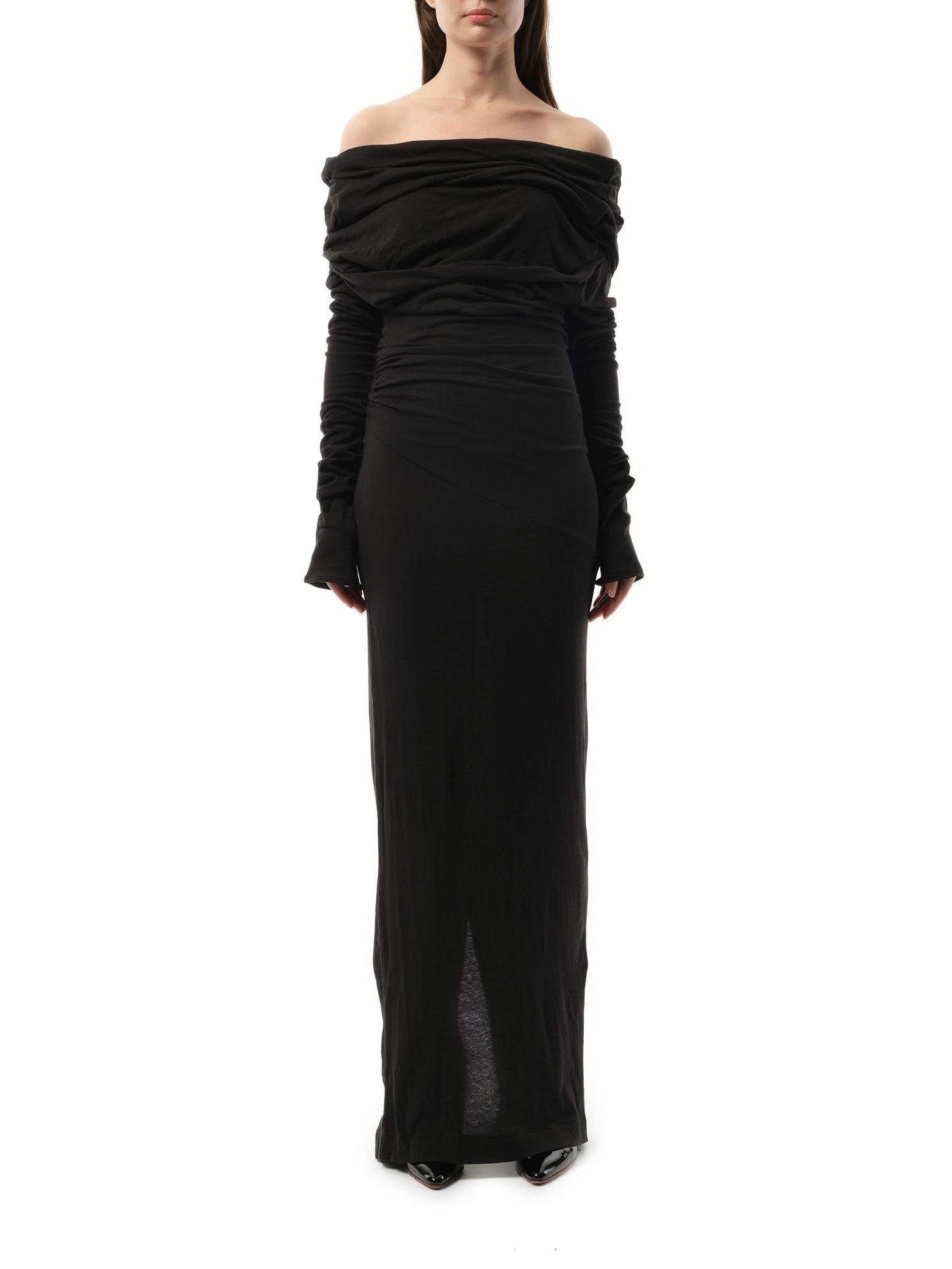 ENTIRE STUDIOS Bound Midi Dress (Black)