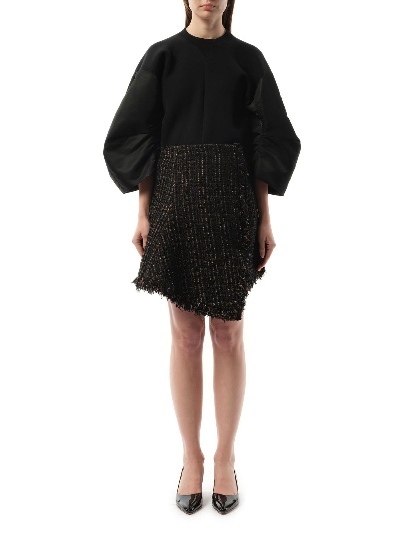 SACAI Tweed Skirt (Black)