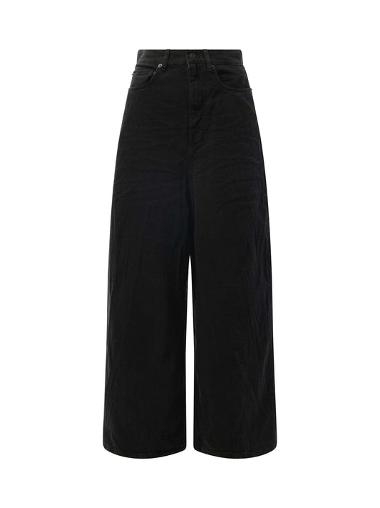 BALENCIAGA Low Crotch Japanese Denim Jeans (Black)