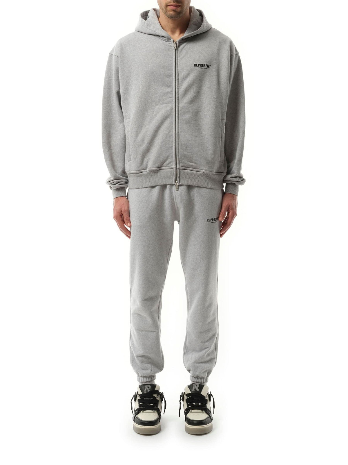 Represent Owners Club Zip Hoodie (Grey)