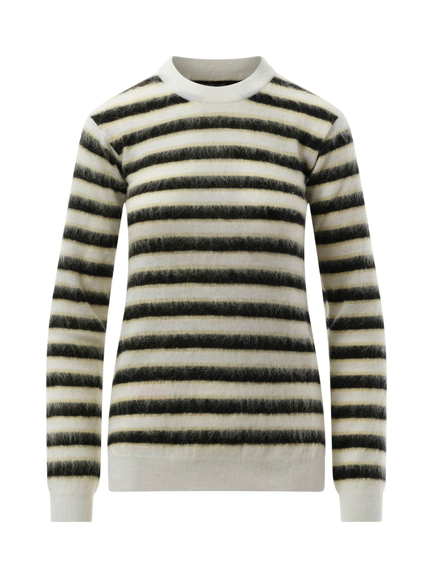 MARNI Mohair Stripe Sweater (White)