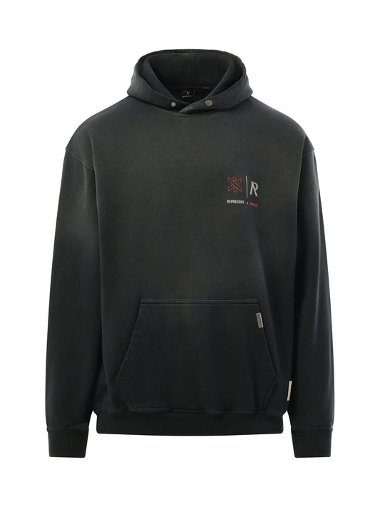 Represent x Marais Logo Lock Up Hoodie (Black)