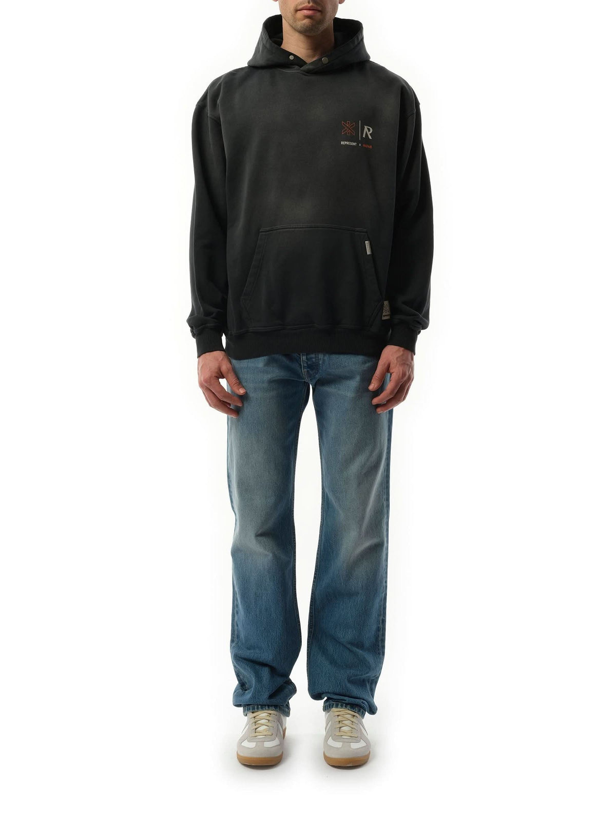 Represent x Marais Logo Lock Up Hoodie (Black)