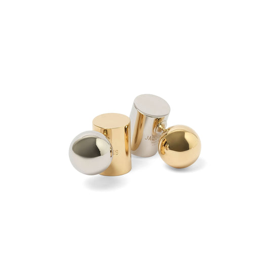 Image of Earrings. Productname: JACQUEMUS Les Boucles Perlina in GOLD colour by brand - JACQUEMUS