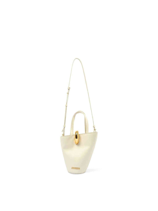 Image of Bags. Productname: JACQUEMUS Le Petit Bambola Leather Bag in WHITE colour by brand - JACQUEMUS