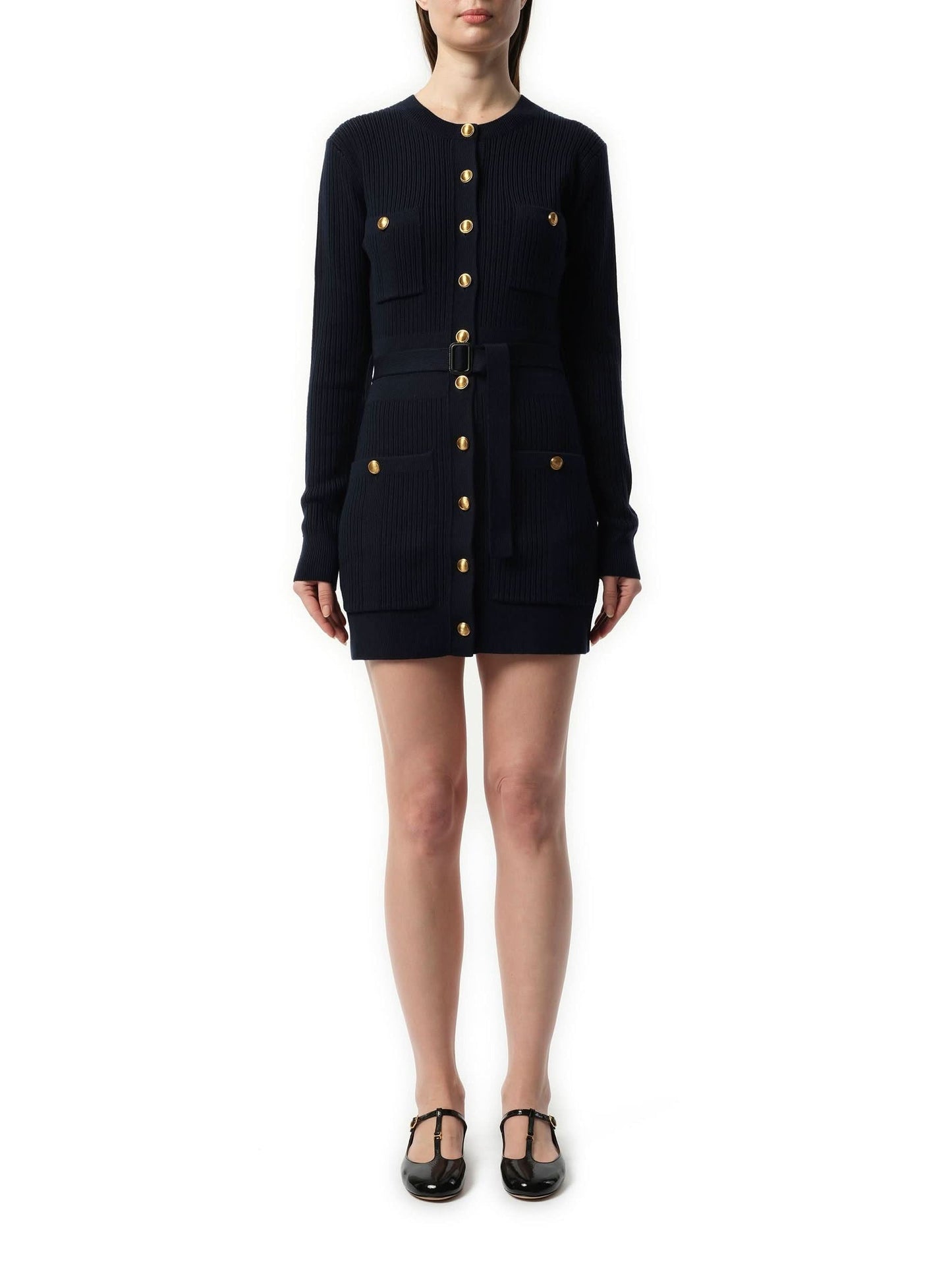 CHLOE Long Fitted Cardigan (Navy)