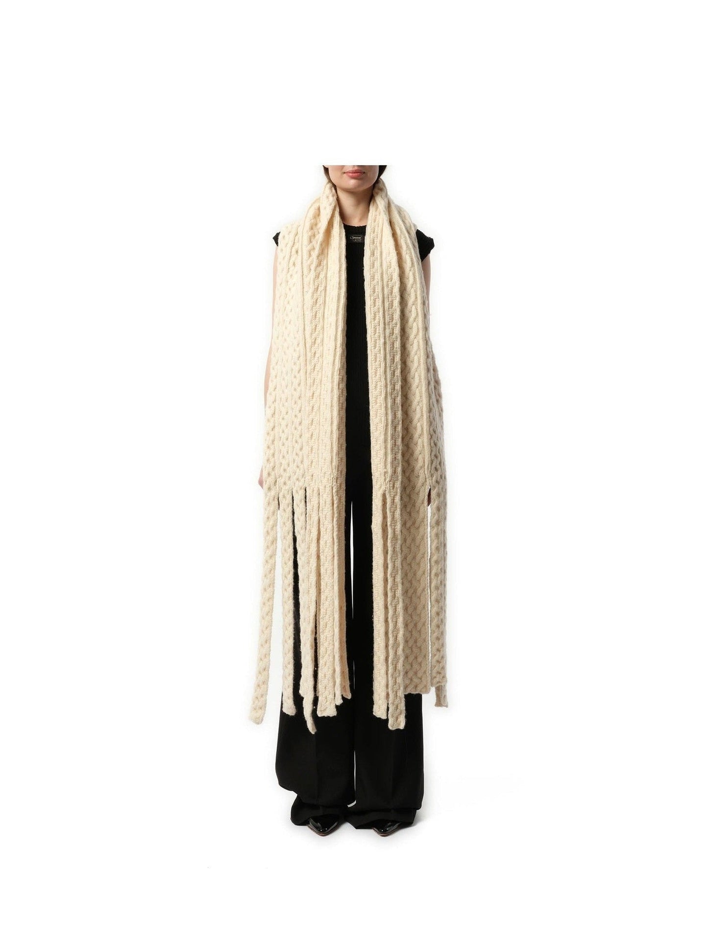 COPERNI Long Knitted Scarf (Beige)