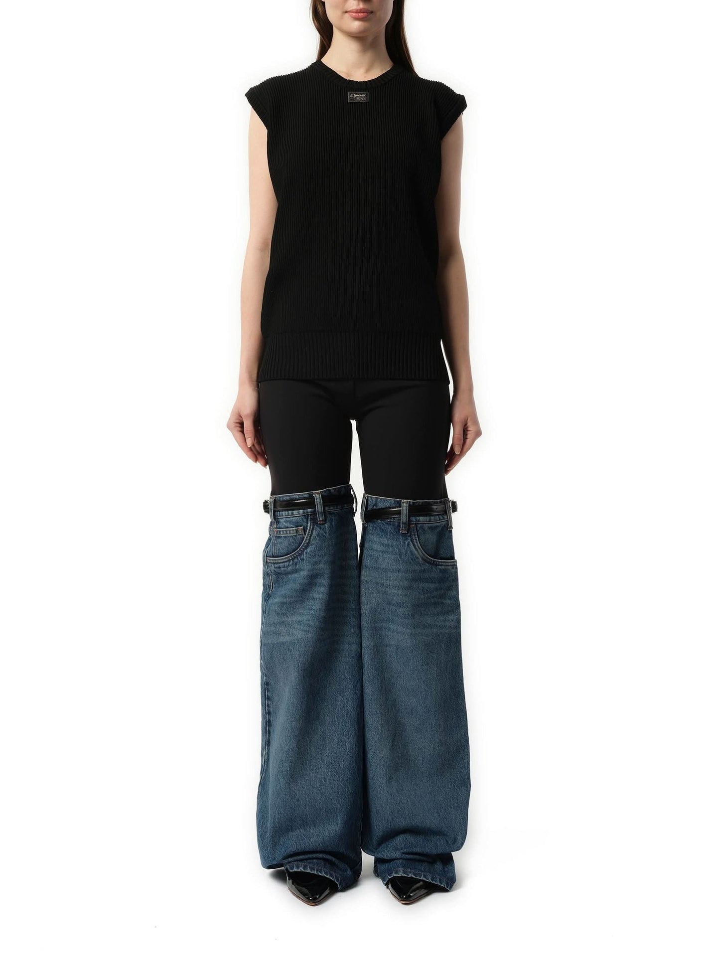 COPERNI Knitted Sleeveless Top (Black)