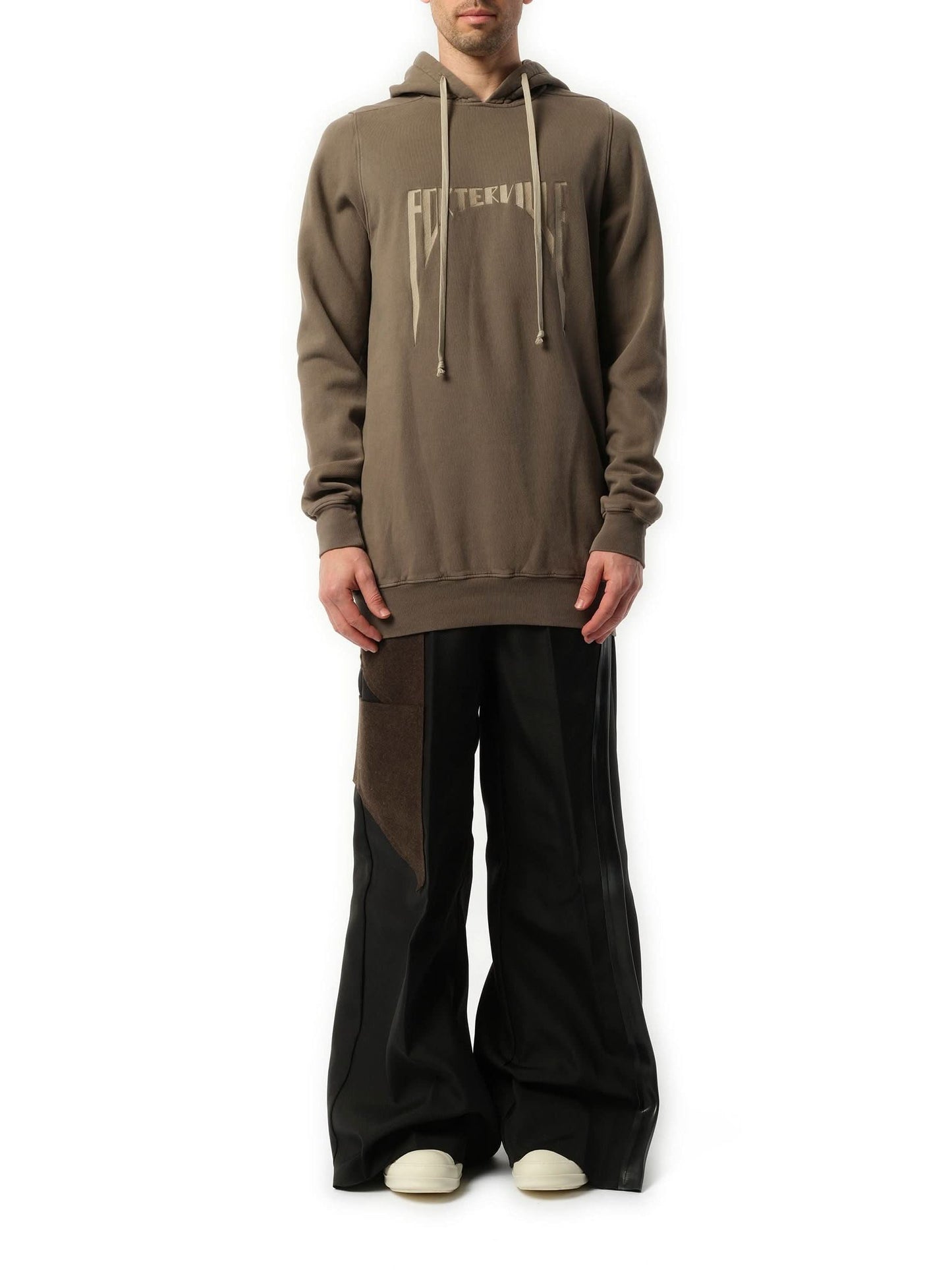 RICK OWENS Porterville Embroidered Hoodie (Brown)