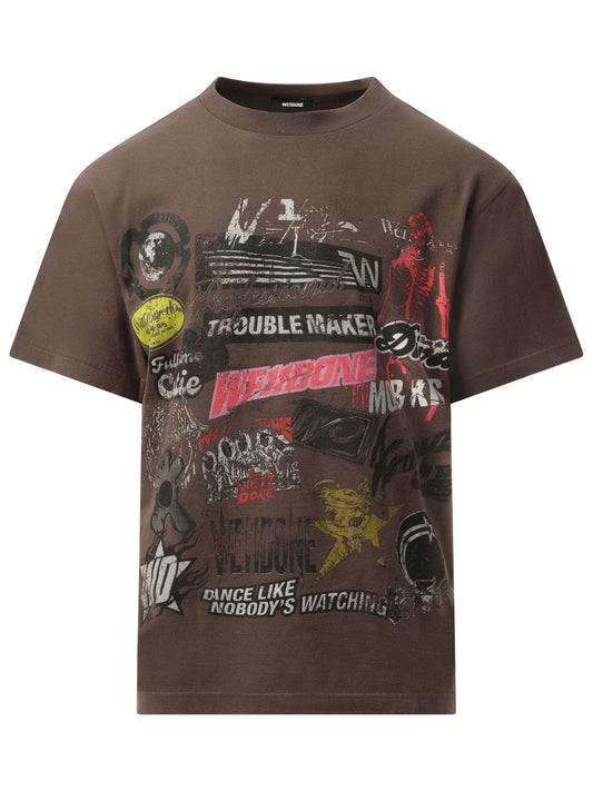 WE11DONE Vintage Collage T-Shirt (Black)