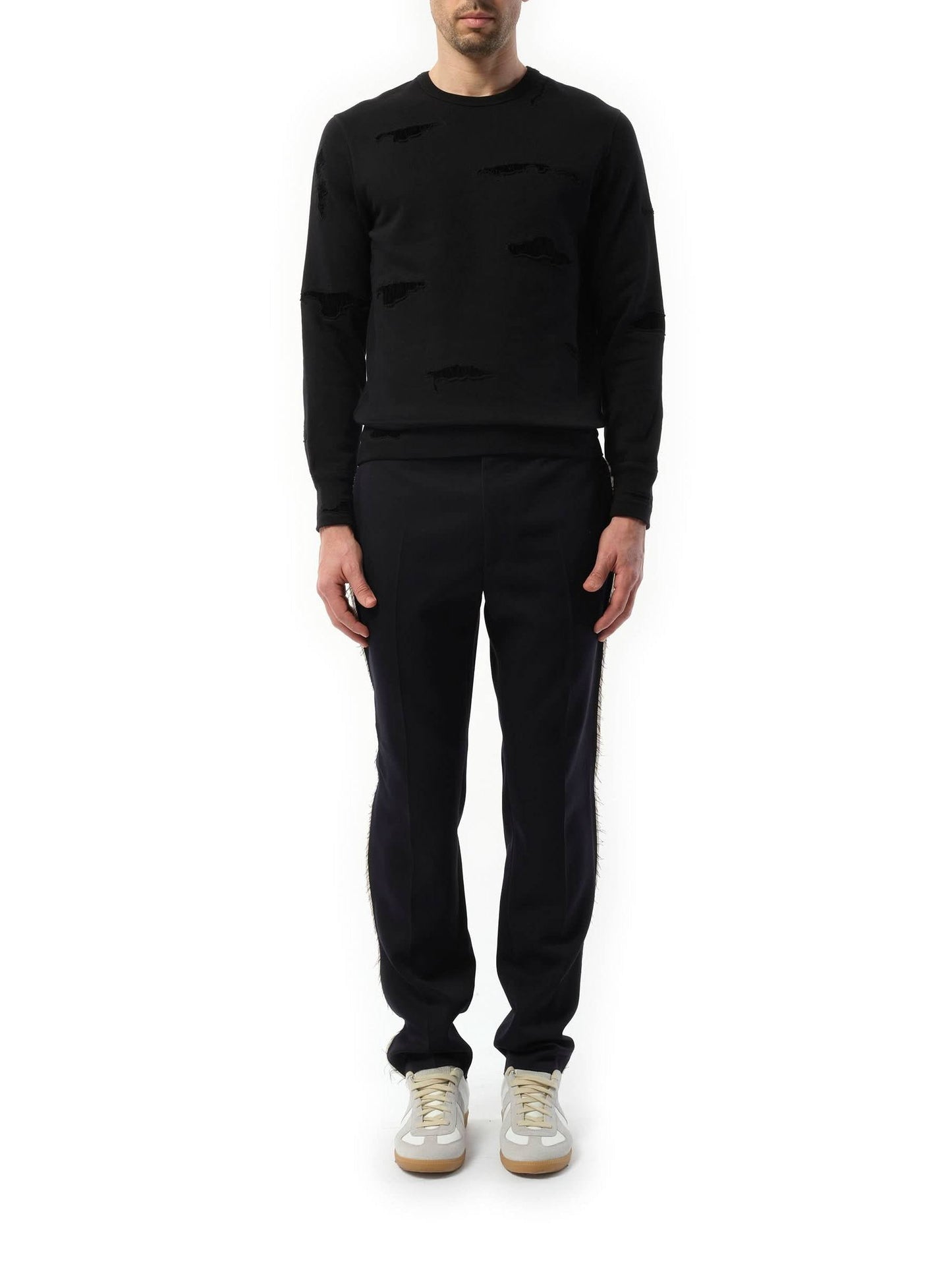 ALEXANDER MCQUEEN Shredded Sweatshirt (Black)