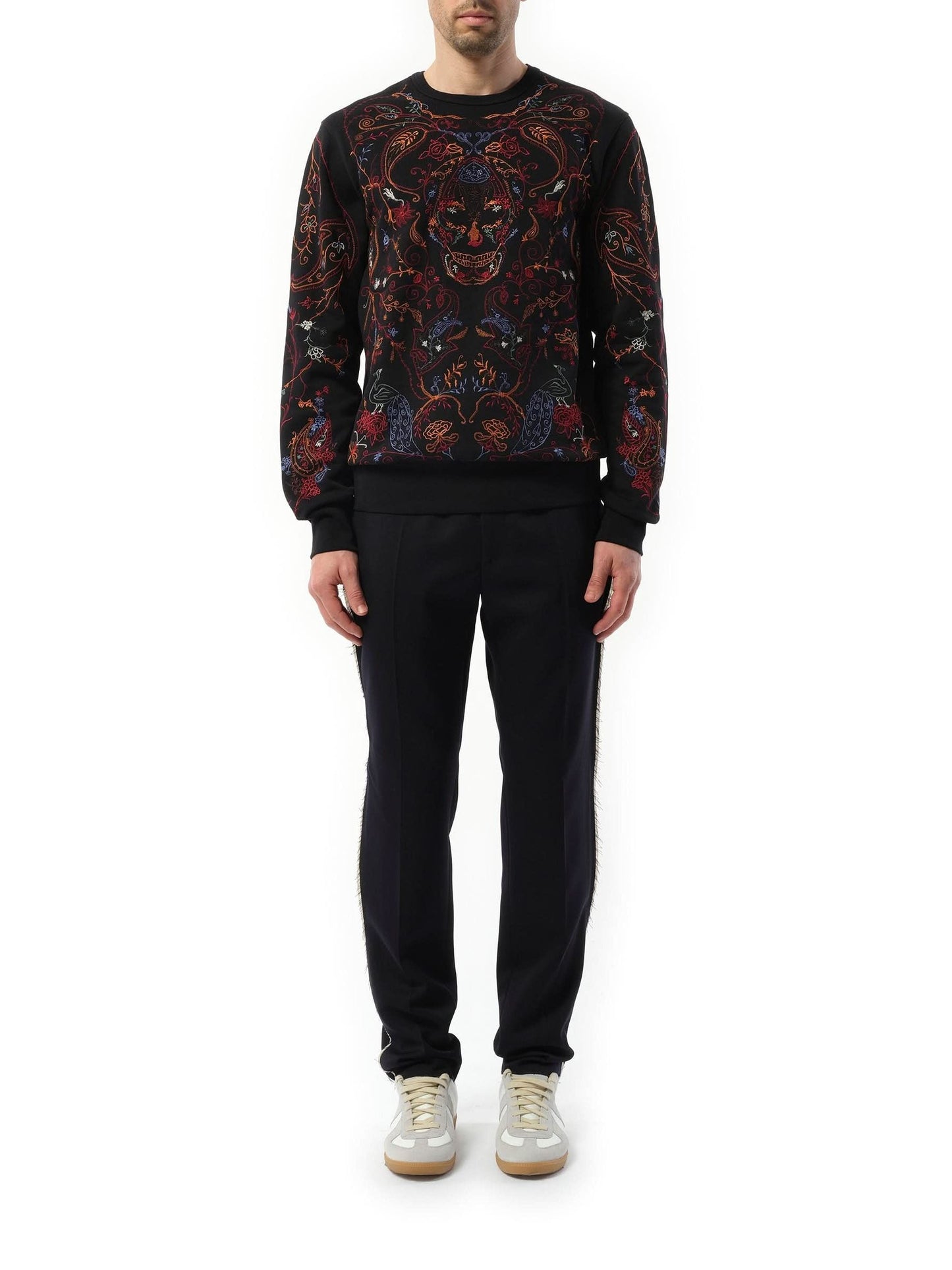 ALEXANDER MCQUEEN Victorian Emb Sweatshirt (Black)
