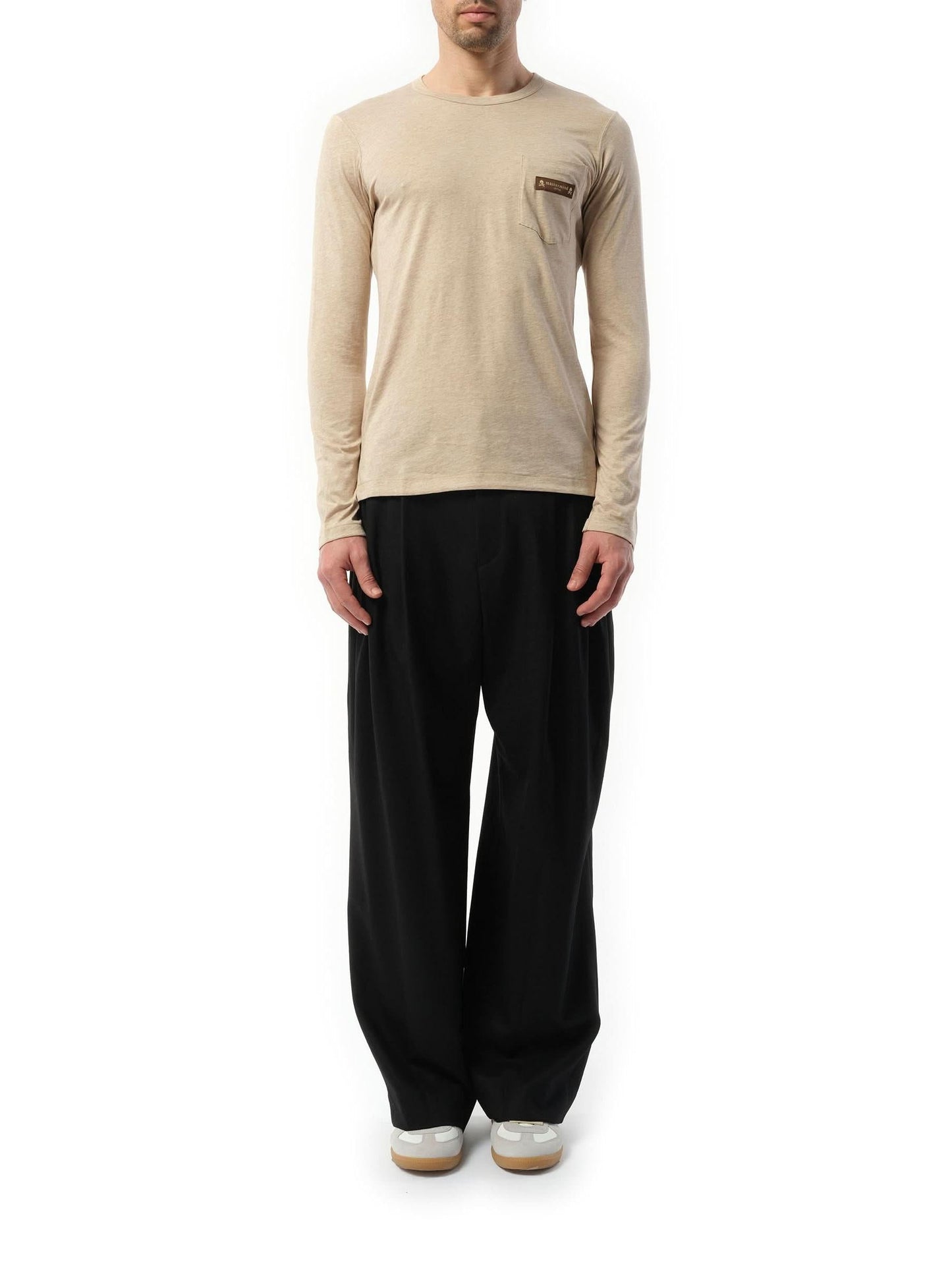 MASTERMIND Long Sleeve T-Shirt (Beige)