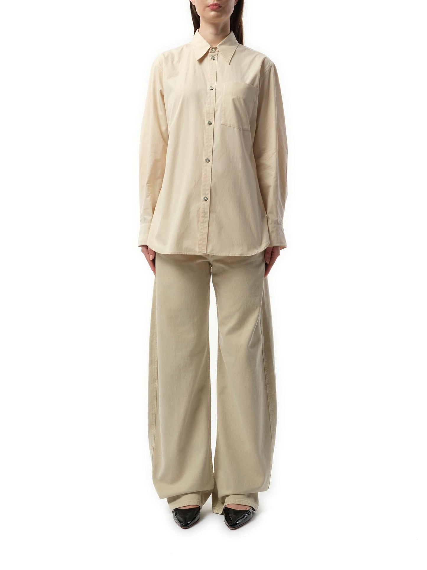 LEMAIRE Fitted Shirt (Cream)