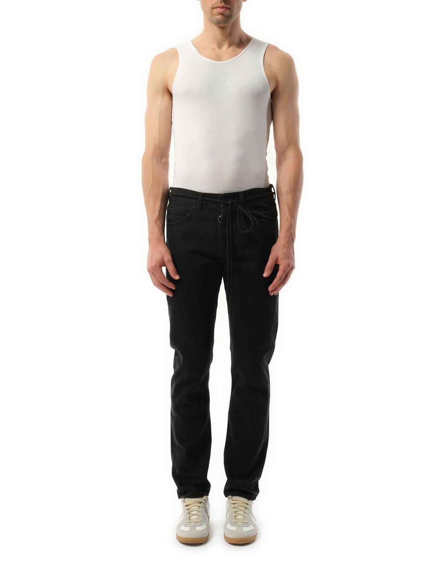 OFF-WHITE E.M Slim Jeans (Black)