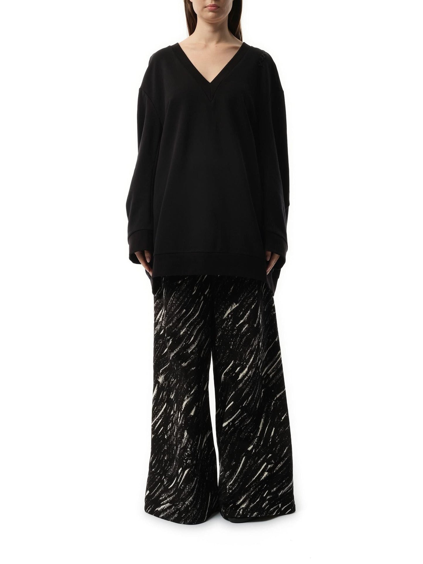 MARNI Oversized Sweatshirt Dress (Black)