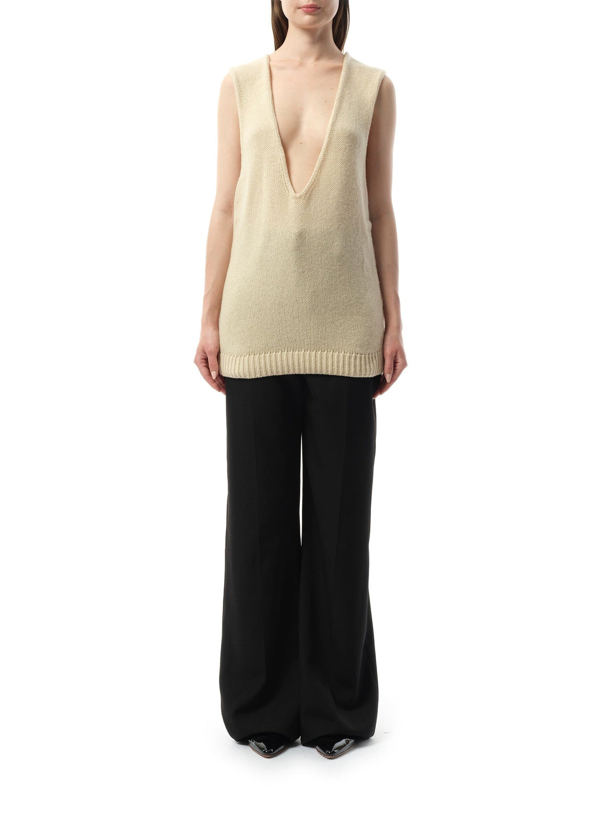 LANVIN Knitted Top (White)