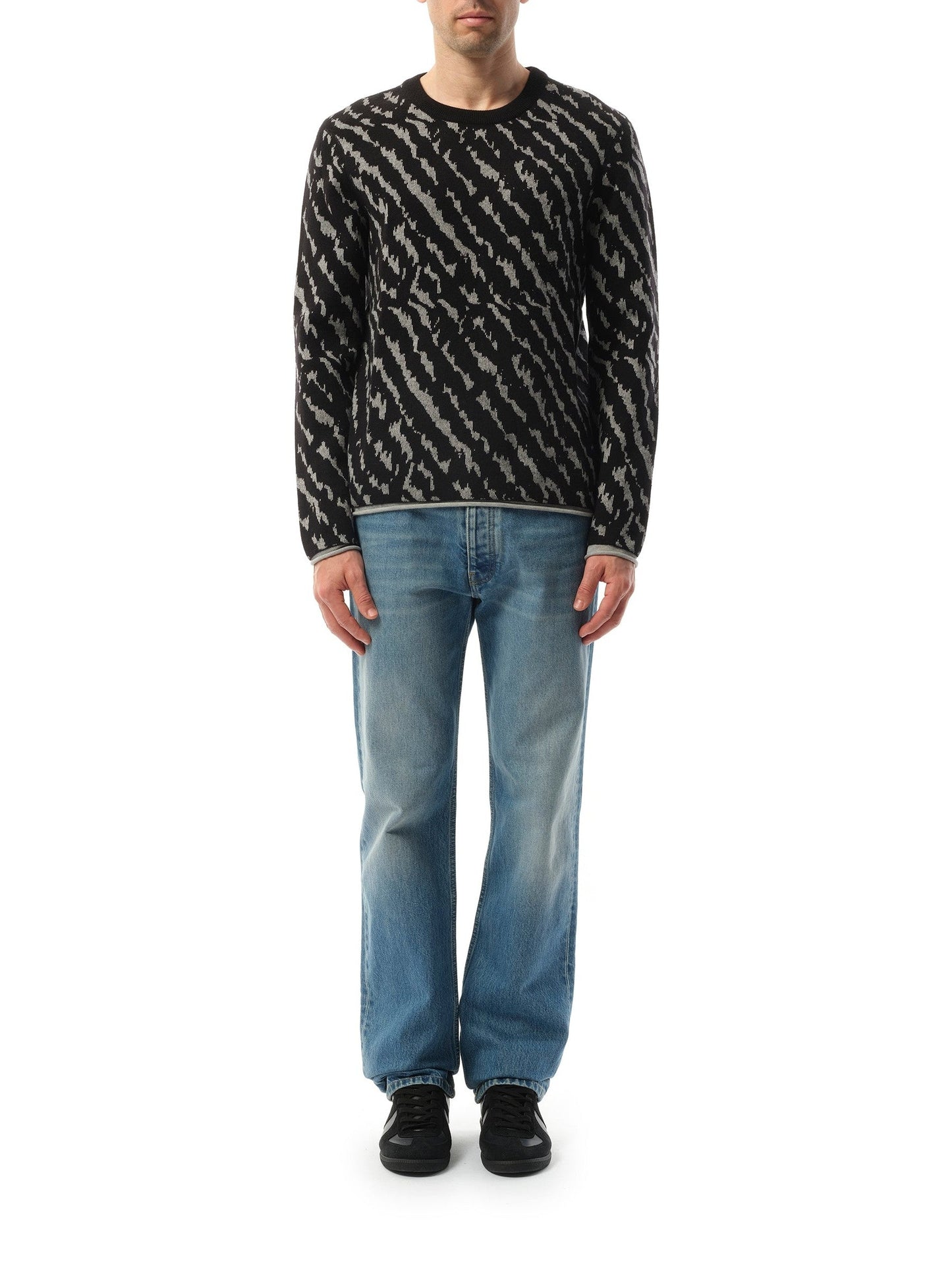 LANVIN Animal Jacq Knitwear (Black)
