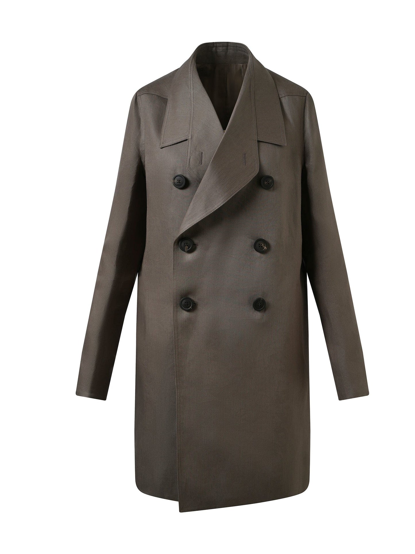 RICK OWENS Officer Coat (Brown)