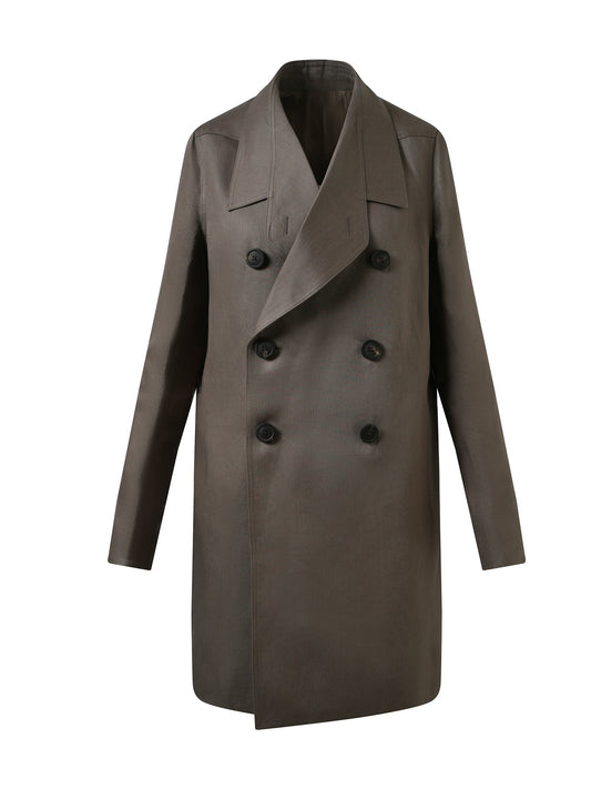 RICK OWENS Officer Coat (Dust)