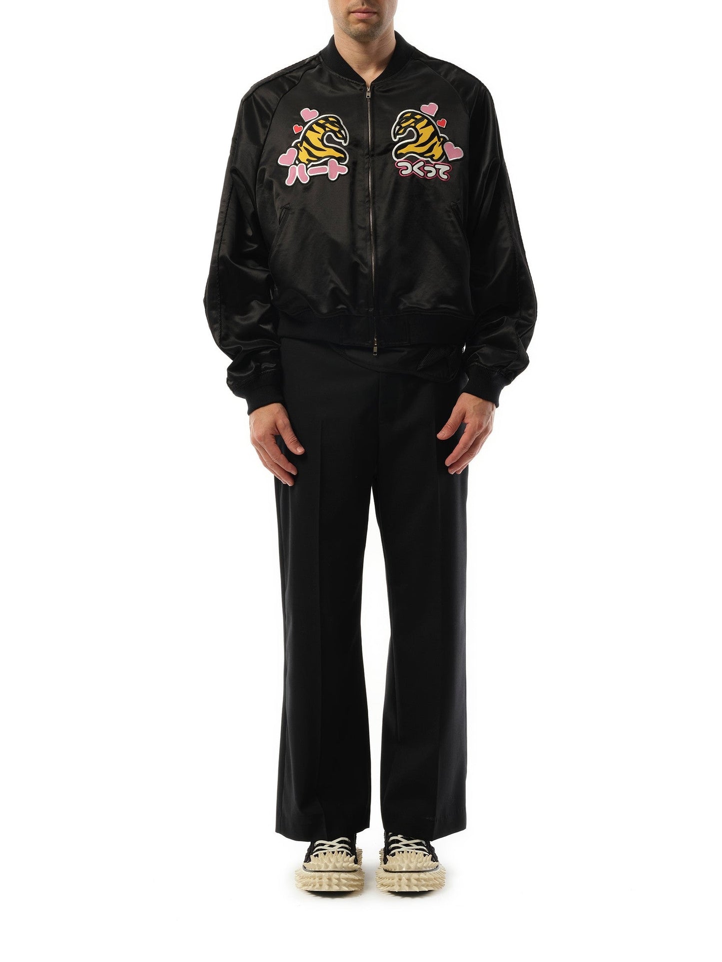 DOUBLET Tiger Fan-Service Souvenir Jacket (Black)