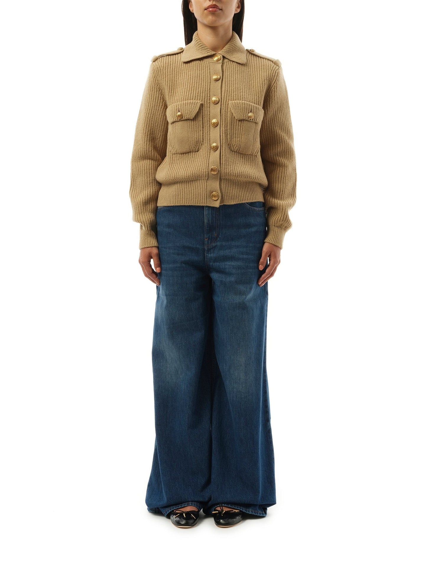 CHLOE Knit Cardigan (Beige)
