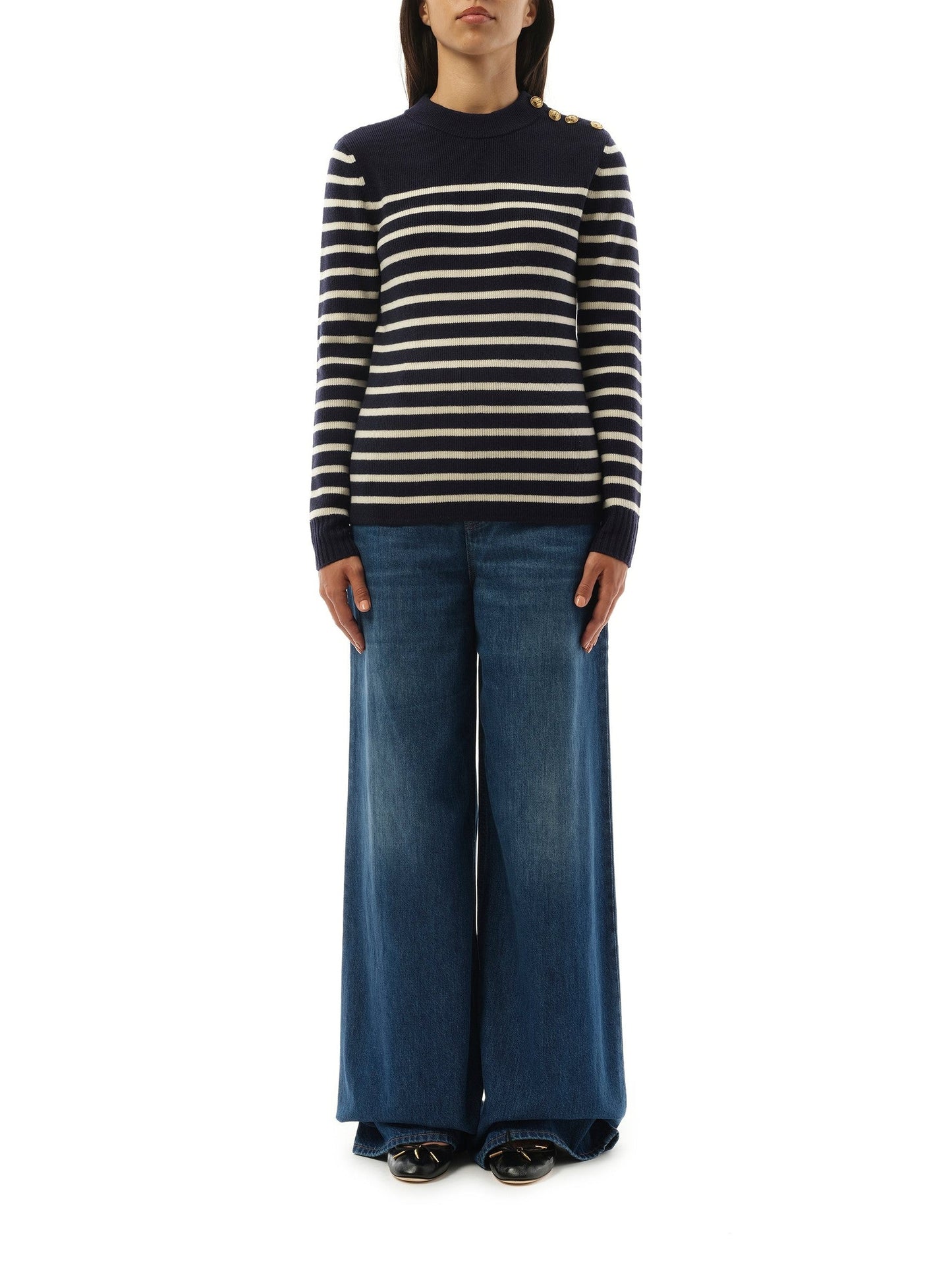 CHLOE Chloe Mariniere Sweater (Blue)