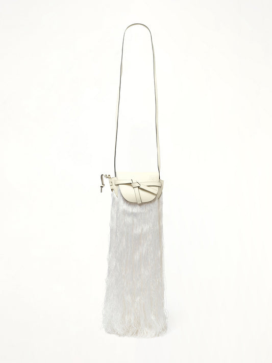 Image of Others. Productname: LOEWE Gate Fringes Mini in White colour by brand - LOEWE