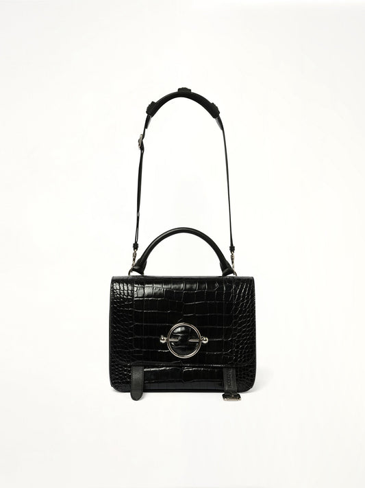 Image of Others. Productname: JWA JWA Disc Satchel in Black colour by brand - JWA