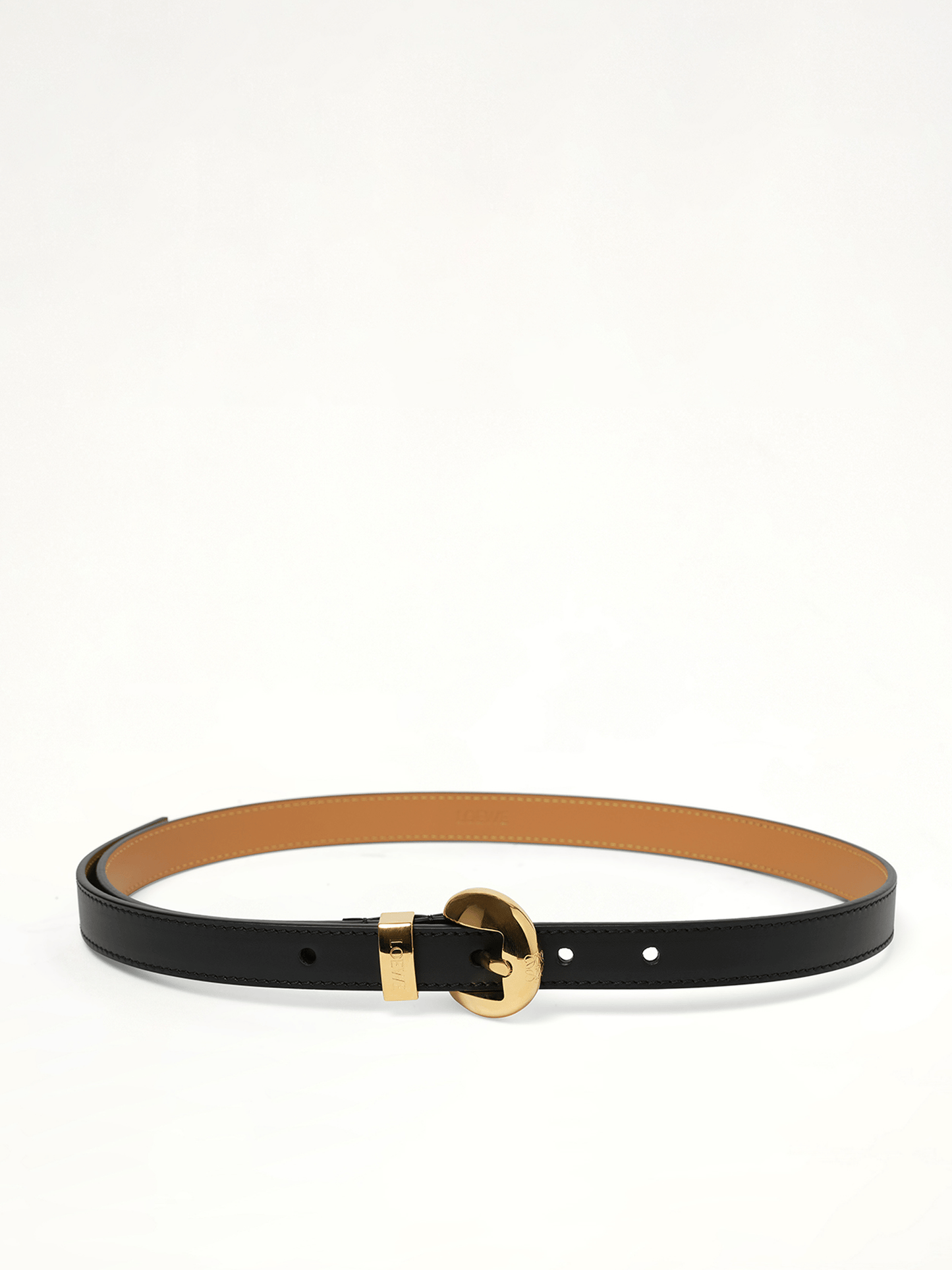 Image of Belts. Product name - Pebble 2cm Belt in Black colour by brand - LOEWE