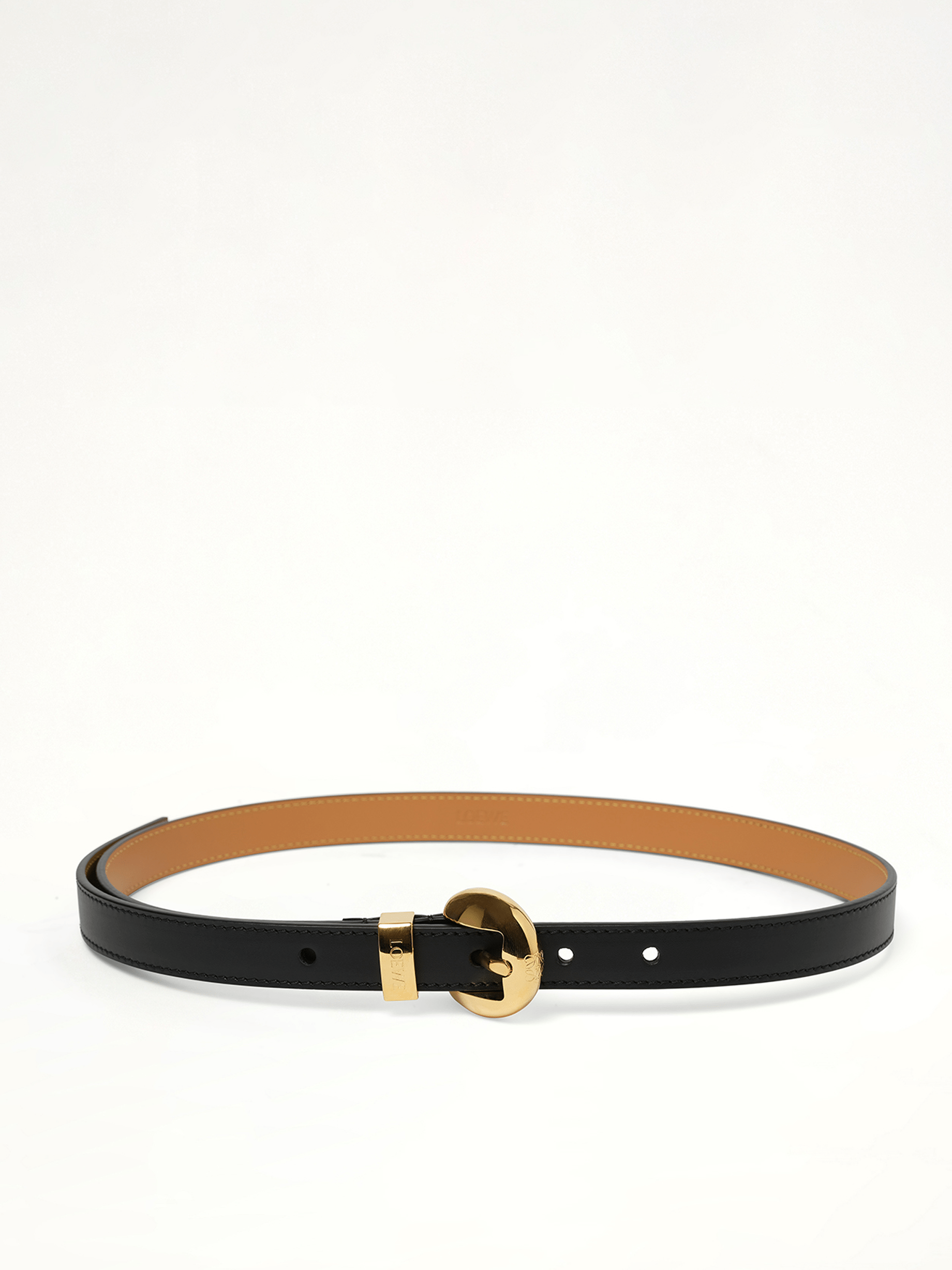 Image of Belts. Product name - Pebble 2cm Belt in Black colour by brand - LOEWE