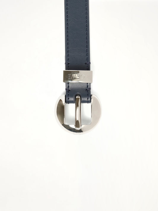 LOEWE Pebble 2cm Belt (Navy)