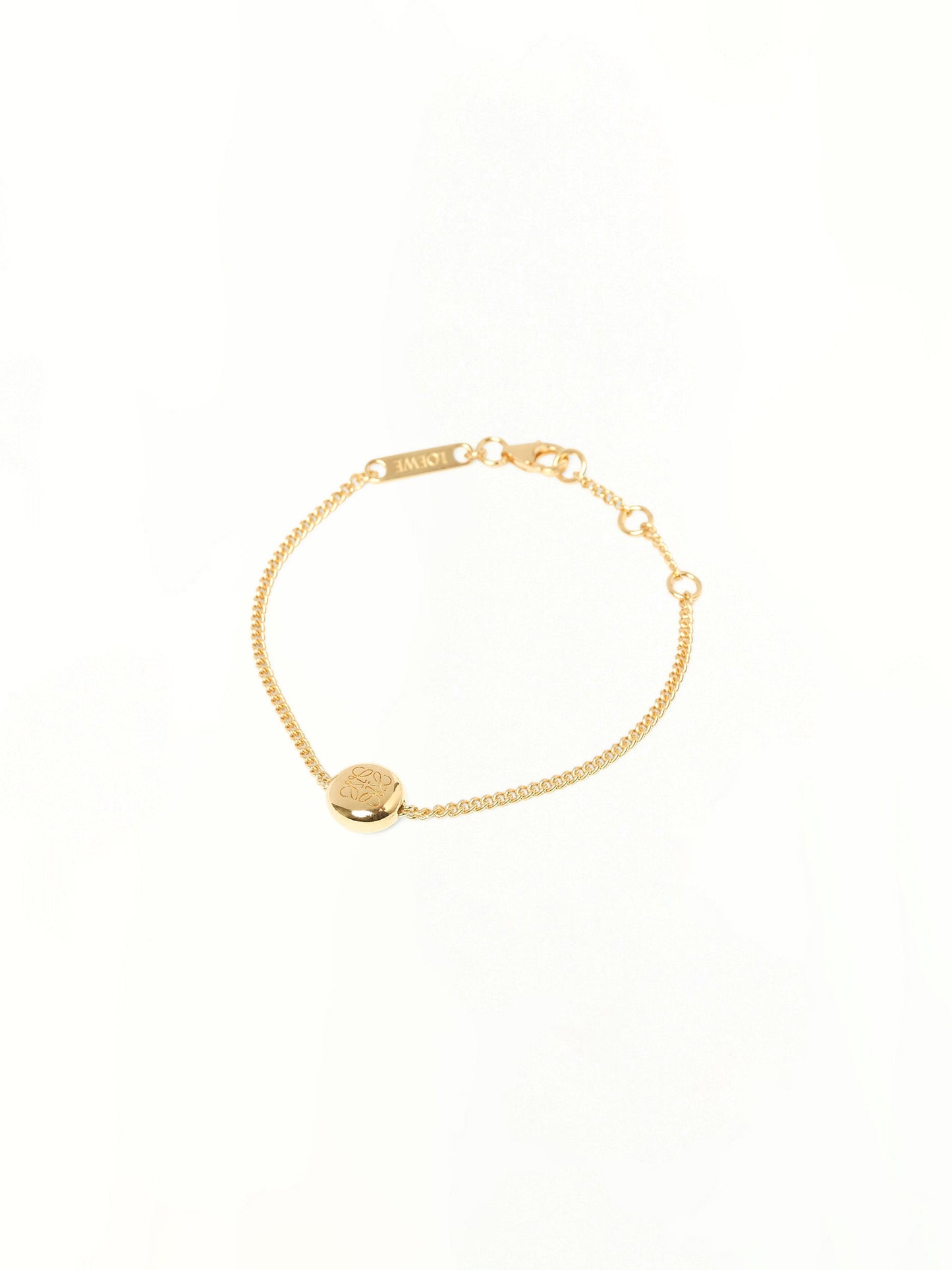 Image of Bracelets. Product name - Pebble Bracelet in Gold colour by brand - LOEWE
