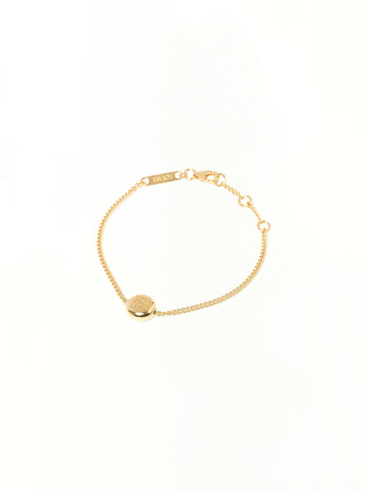 Image of Bracelets. Product name - Pebble Bracelet in Gold colour by brand - LOEWE